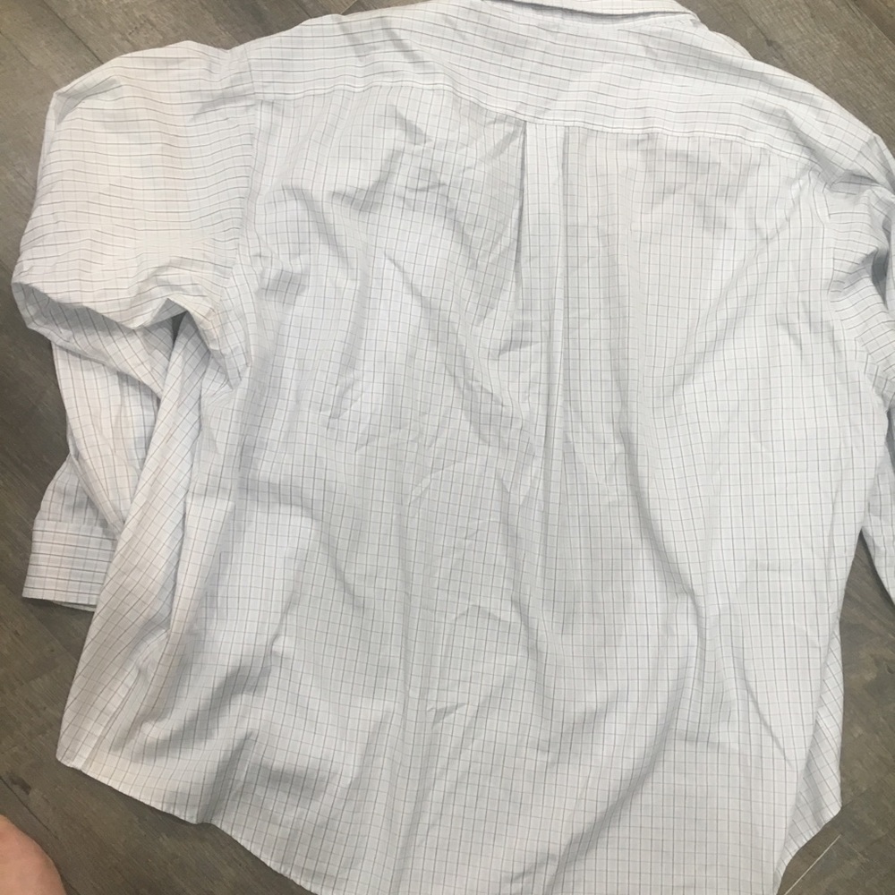Joseph & Feiss Light Blue and White Checked Button-Down Shirt - Picture 3 of 7
